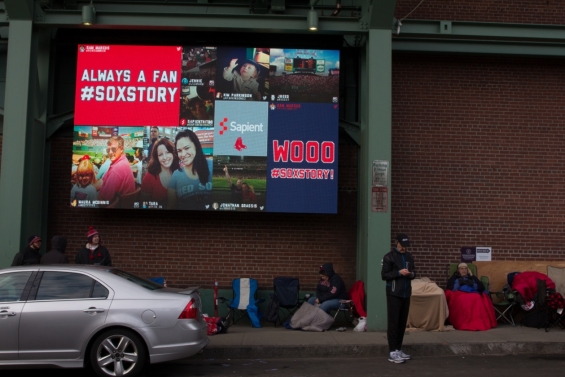 2014 Boston Red Sox Opening Day - Social Media Board