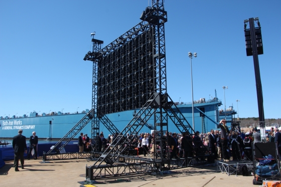 Christening of USS Zumwalt