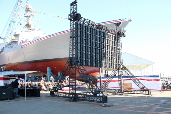 Christening of USS Rafael Peralta