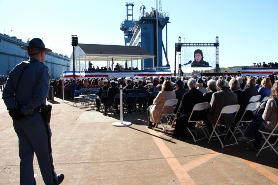 Christening of USS Rafael Peralta