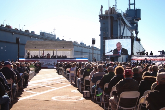 Christening of USS Rafael Peralta