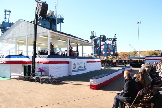 Christening of USS Rafael Peralta