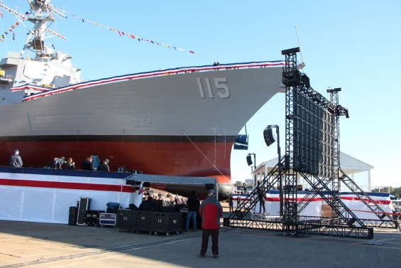 Christening of USS Rafael Peralta